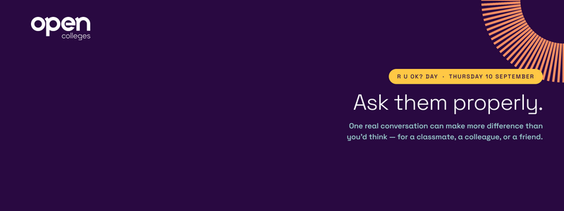 Looking After Your Wellbeing While You Study: R U OK? Day Reminder